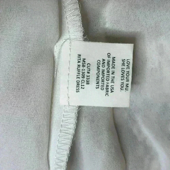 Show Me Your MuMu Lace Cherries Min Dress Off Shoulder White And Red Short NEW - Picture 6 of 9